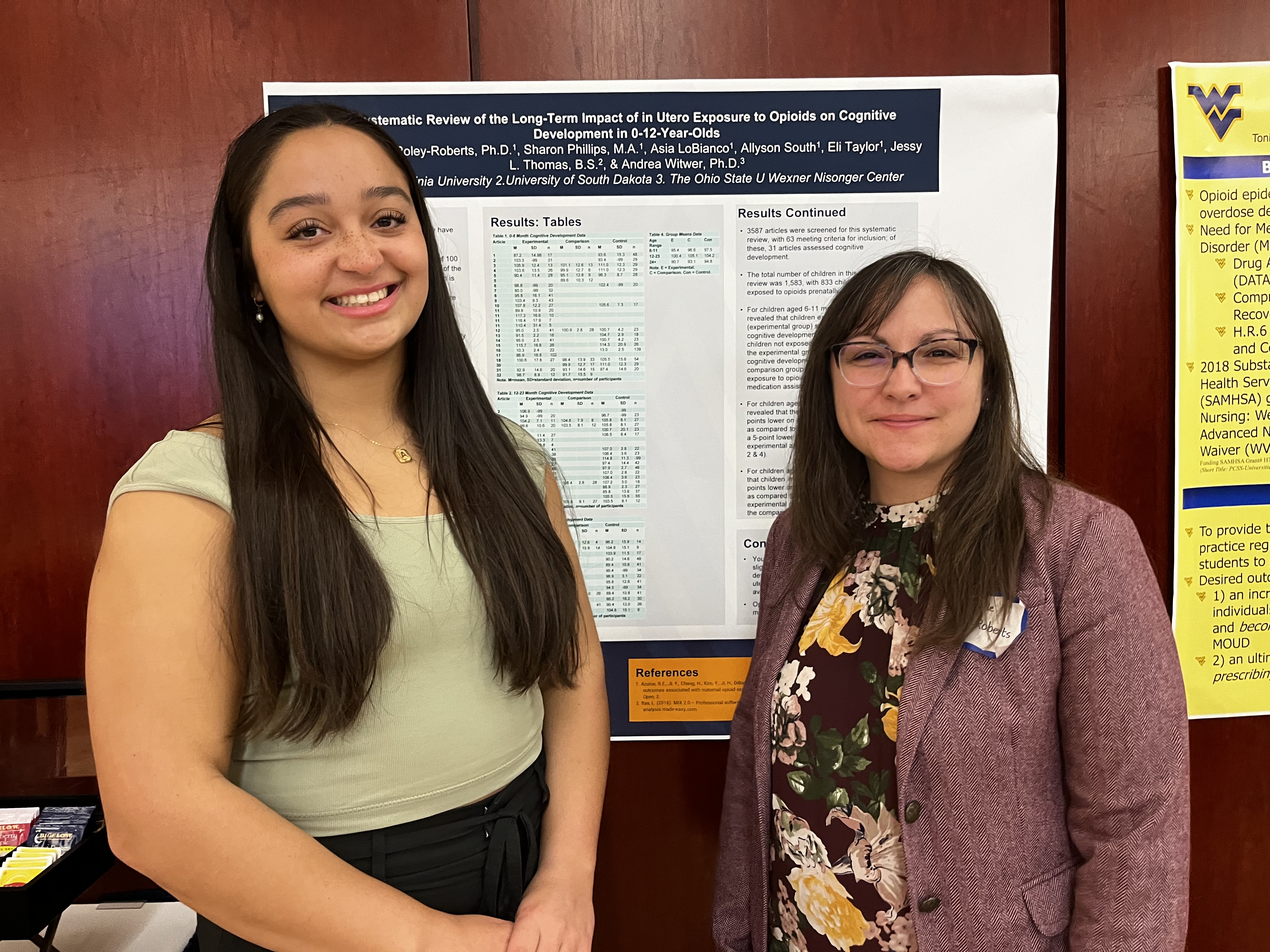 Poster presenters from WVU